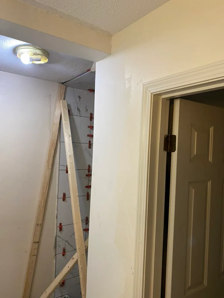 master bathroom in progress